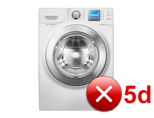 Samsung skalbimo mašinos klaida 5d