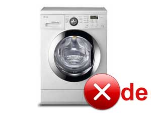 Error de on LG washing machine