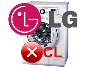 Kód chyby CL na stroji LG