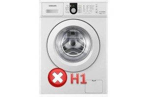 Code défaut H1 sur une machine à laver Samsung