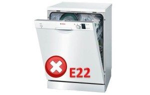 Error E22 para sa isang Bosch dishwasher