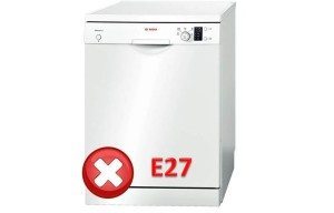 Feil E27 for en Bosch oppvaskmaskin