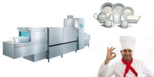 Professional and industrial dishwashers