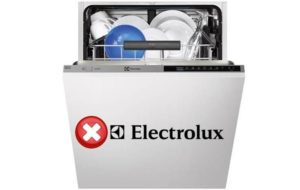 Códigos de erro da máquina de lavar louça Electrolux