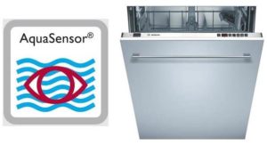 O que é um sensor aquático em uma máquina de lavar louça?