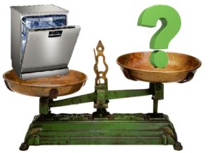 כמה שוקל מדיח כלים?