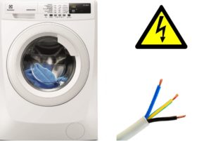 Secțiunea cablului pentru mașina de spălat