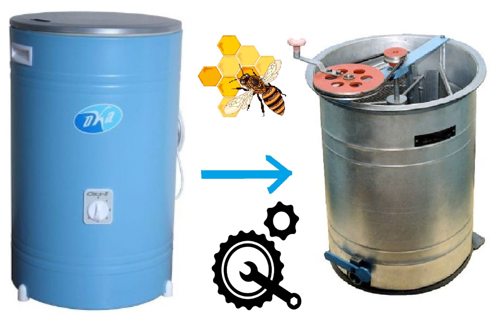 extractor de miere de la o mașină de spălat