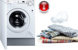 Built-in washing machine and dryer