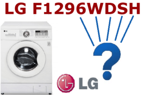Marcações da máquina de lavar LG com explicação
