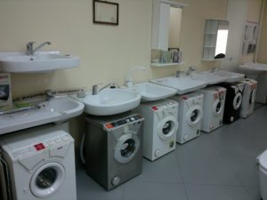 Conjunto – máquina de lavar com pia