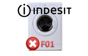 F01 på Indesit vaskemaskiner