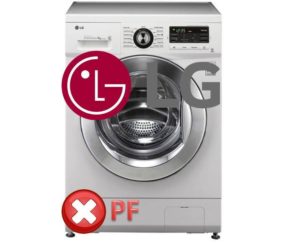 PF sur machine à laver LG
