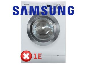 Fouten 1E, 1C, E7 in een Samsung-wasmachine