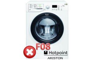 שגיאה F 08 במכונת הכביסה של אריסטון