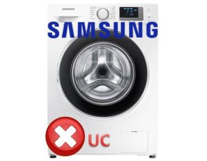 Máquina de lavar Samsung - erro UC