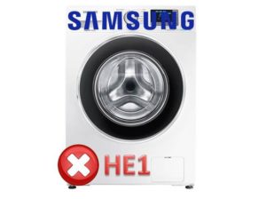 Chyba pračky Samsung HE1