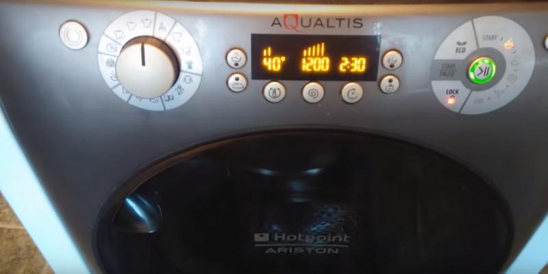 Ariston Aqualtis veļas mašīnas panelis
