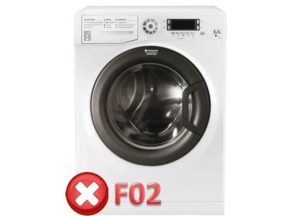 Erro F02 na máquina de lavar Ariston