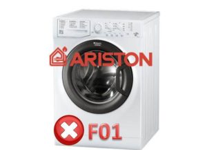 Ralat F01 dalam mesin basuh Ariston