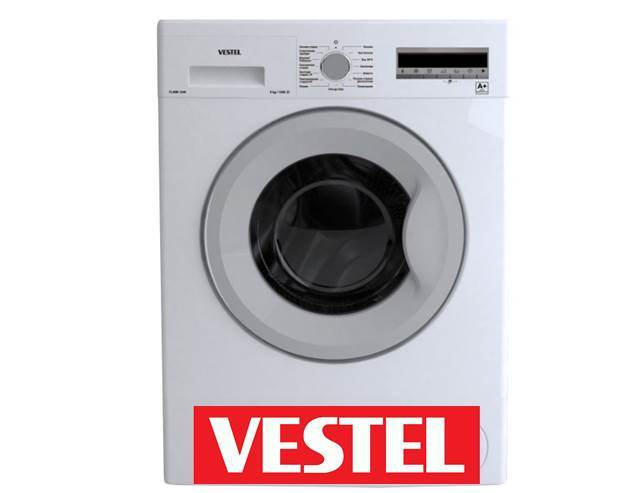 erros na máquina de lavar Vestel