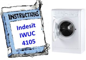 Skalbimo mašinos Indesit IWUC 4105 instrukcijos