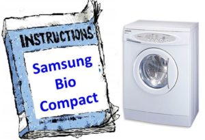 הוראות למכונת כביסה (S821) Samsung Bio Compact
