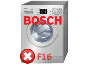 Error F16 in a Bosch washing machine