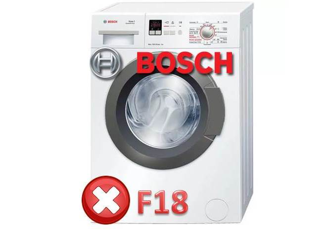 SM Bosch klaida F18