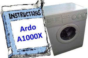 Instrukcija skalbimo mašinai Ardo A1000X