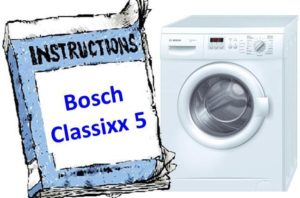 הוראות למכונת הכביסה Bosch Classixx 5