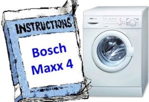 הוראות למכונת הכביסה Bosch Maxx 4