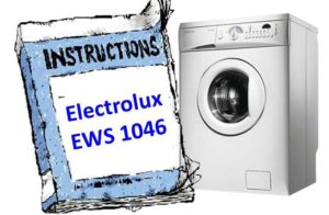 הוראות למכונת כביסה Electrolux EWS 1046