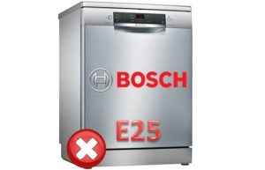 Fel E25 i en Bosch diskmaskin