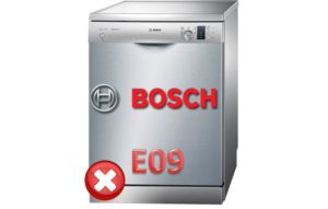 eroare E09 la mașinile de spălat vase Bosch
