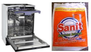 Ulasan serbuk Sanit untuk mesin basuh pinggan mangkuk