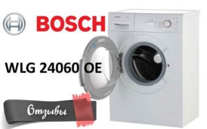Reviews of the Bosch WLG 24060 OE washing machine