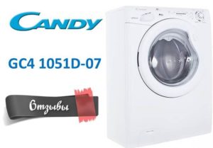 Avis sur la machine à laver Candy GC4 1051D-07