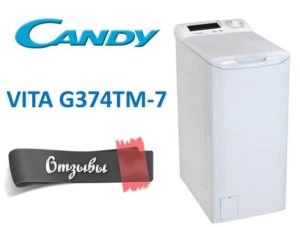 Anmeldelser av vaskemaskinen Candy VITA G374TM-7