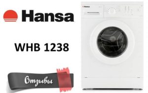 Mga review ng washing machine Hansa WHB 1238