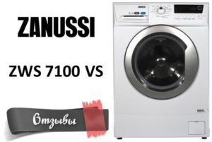 Mga review ng Zanussi ZWS 7100 VS washing machine
