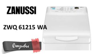 Mga review ng Zanussi ZWQ 61215 WA washing machine