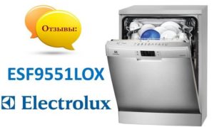Mga review ng Electrolux ESF9551LOX dishwasher