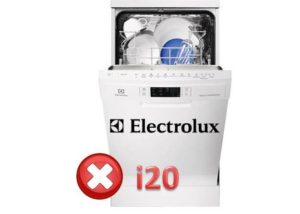Paano malutas ang error i20 sa isang Electrolux dishwasher