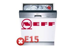 Erro E15 na máquina de lavar louça Neff