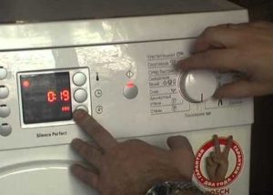 réinitialiser l'erreur sur la machine à laver