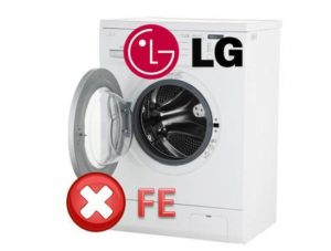 Jak opravit chybu FE v pračce LG