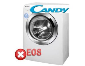 Fout E08 op Kandy-wasmachine