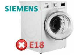 Kļūda E18 Siemens SM