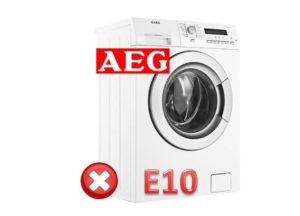 Erro E10 na máquina de lavar AEG